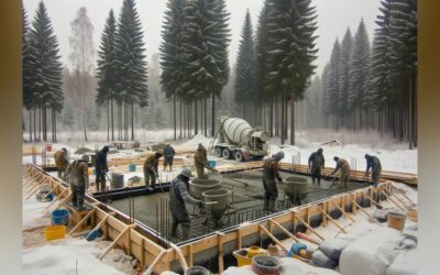 Pouring Concrete in Winter